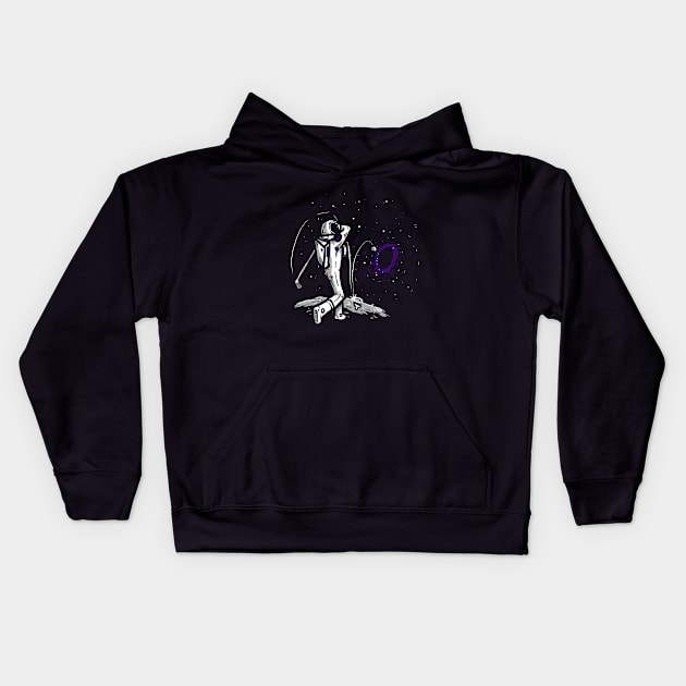 Blackhole In One Kids Hoodie by jonah block